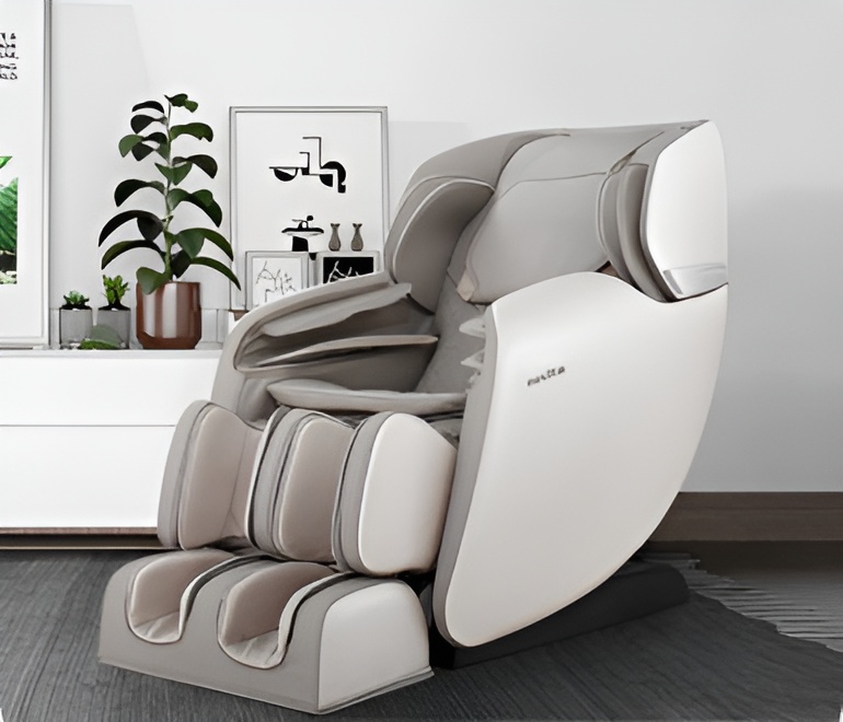 Simple and comfortable massage chair for effortless relaxation.